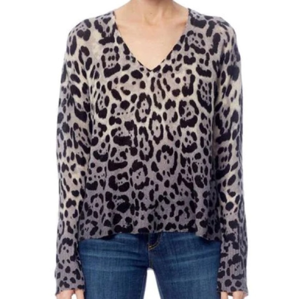 360 Cashmere- Lauren Leopard Print Sweater. Size Small. Very Good Condition